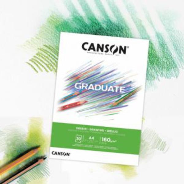 Imagem de Bloco de Papel Desenho Graduate Canson 160g 30 Folhas