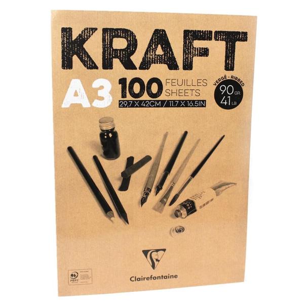 Imagem de Bloco de Papel Kraft A3 100 Folhas Clairefontaine