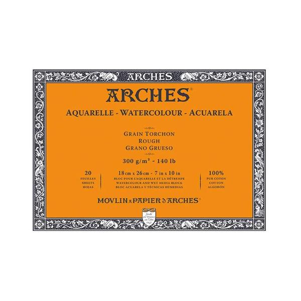 Imagem de Bloco de Papel para Aquarela Arches Torchon 300g/m² 18x26cm