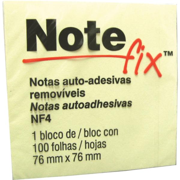 Imagem de Bloco De Recado Autoadesivo Notefix 653 76Mmx76Mm 100F Am. 3M