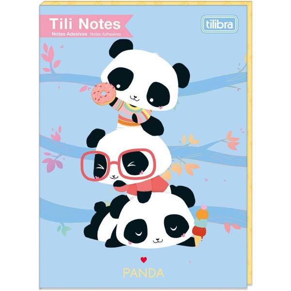 Imagem de Bloco de Recado Autoadesivo Tili Notes Panda KIT 8X30 Folhas Blister