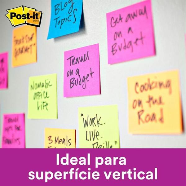 Imagem de Bloco de recado post-it 76x76mm azul 45fls. 3m