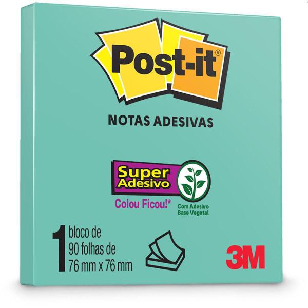 Imagem de Bloco De Recado Post-It 76X76Mm ul Aqua 90 Folhas