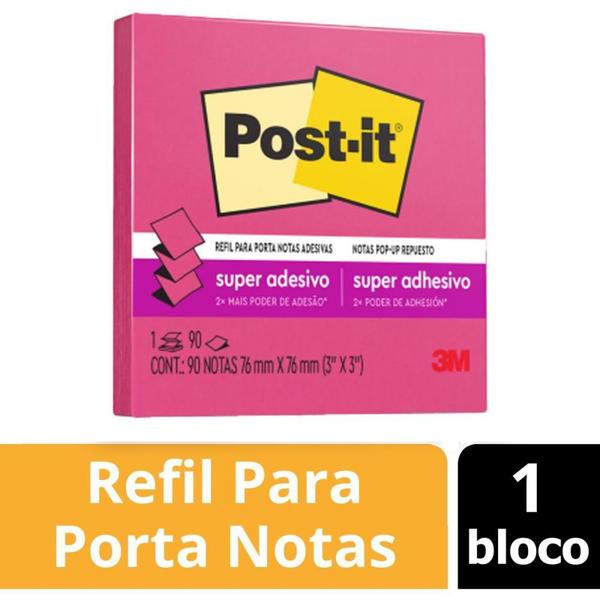 Imagem de Bloco de Recado POST-IT POP UP Refil R330 76X76 Rosa