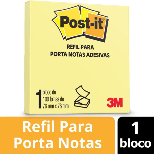 Imagem de Bloco de Recado POST-IT POP UP Refil RR330 76X76 AMAR.