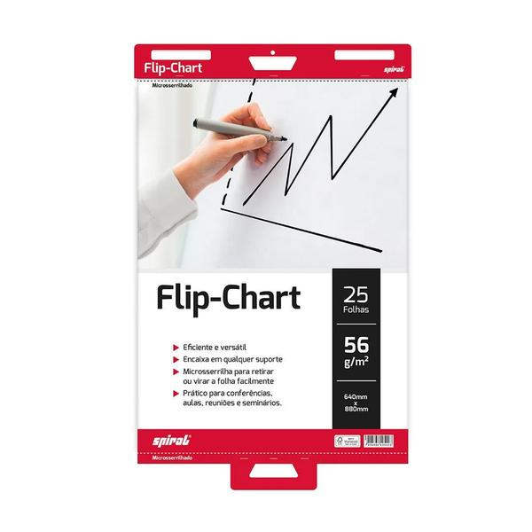 Imagem de Bloco flip chart 56gr 64x88cm C50 fls Spiral