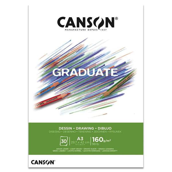 Imagem de Bloco Graduate Desenho A3 Canson 160G 30 Folhas