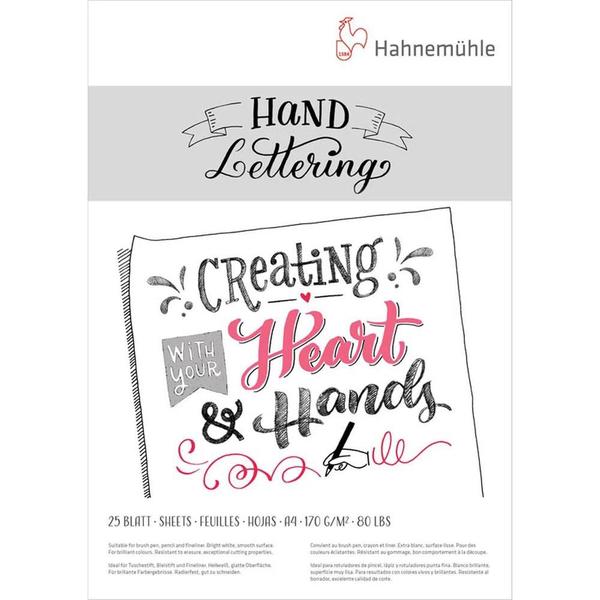 Imagem de Bloco Hand Lettering 170g A4 25 Folhas Hahnemuhle