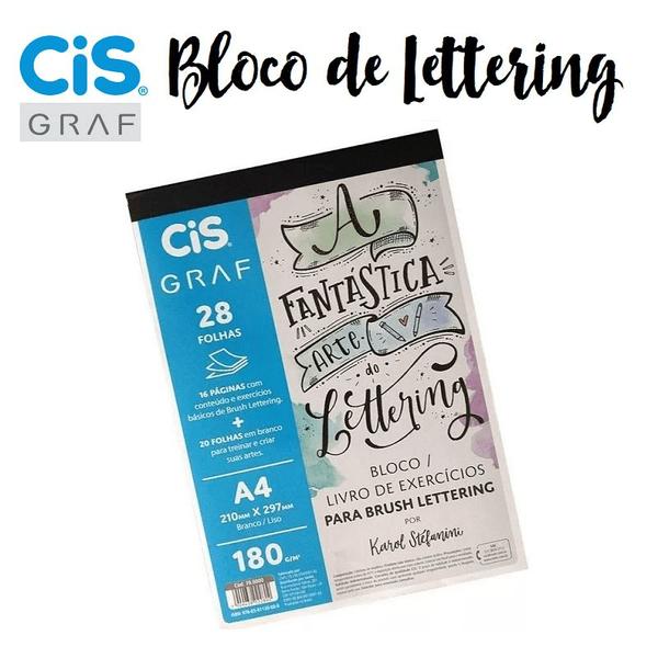 Imagem de Bloco Livro De Exercícios Para Lettering cis 28fls 180g A4