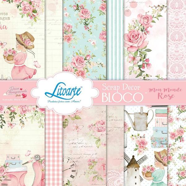 Imagem de Bloco LT - 15x15cm - Mon Monde Rose