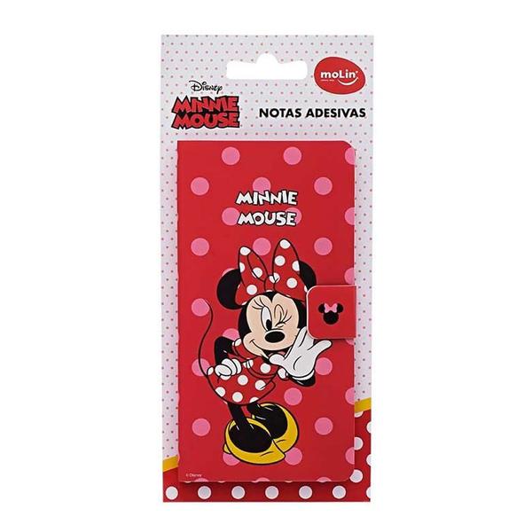 Imagem de Bloco notas adesivas caderno minnie pacote/bt c/160 fls   molin   22406