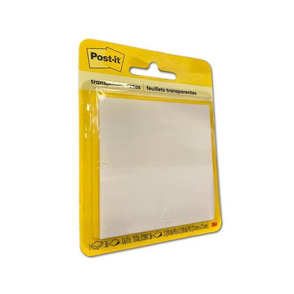 Imagem de Bloco Notas Adesivas Post-it Transparente 73x73mm 3M 36Fls - 3M DO BRASIL