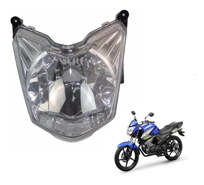 Imagem de Bloco Ótico Globo Do Farol Yamaha Fazer 150 Ano 2014 A 2019