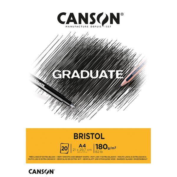 Imagem de Bloco Papel Bristol 180g A4 20 Fls - Canson 