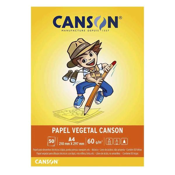 Imagem de Bloco papel vegetal canson a4 50 fls