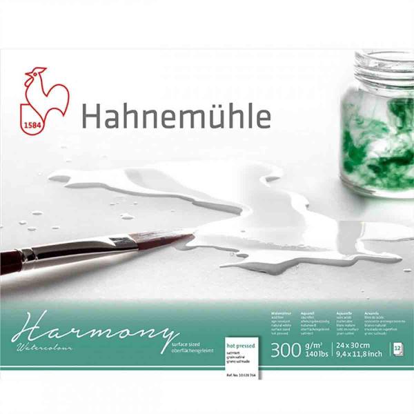 Imagem de Bloco para Aquarela Hahnemuhle Harmony 300g/m2 Textura Satinada 24x30cm 12 Folhas