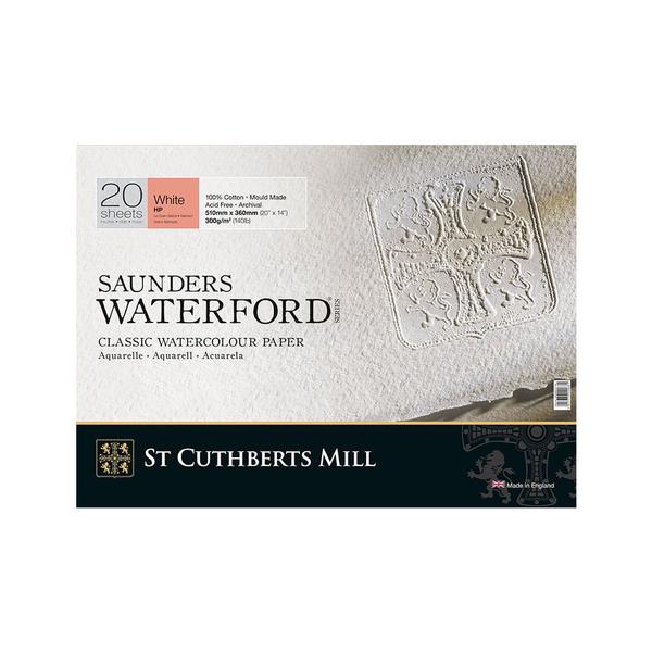 Imagem de Bloco para Aquarela ST Cuthberts Mill S.Waterford Grão Satinado Branco Natural 51 x 36 cm 20 Folhas 300g  T45930001011M