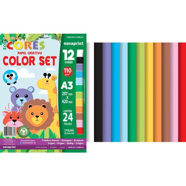 Imagem de Bloco Para Educacao Artística Color Set A3 12Cor.24Fl. - GNA