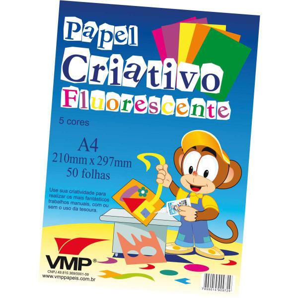 Imagem de Bloco para Educacao Artistica Fluorescente A4 50F 90G