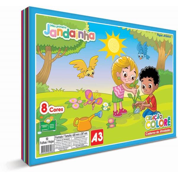 Imagem de Bloco para Educação Artística Jandaia Colore A3 32 Folhas 75G