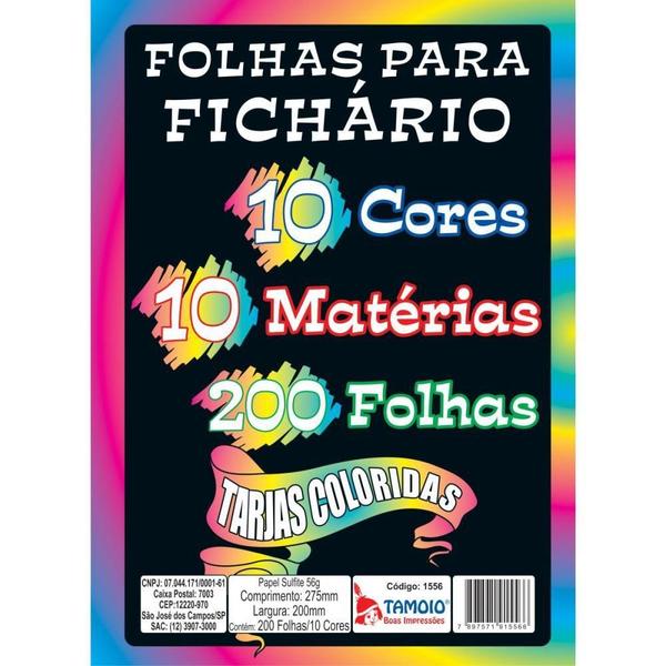 Imagem de Bloco para Fichario Universit. 10 Cores 10 Materias 200F 56G