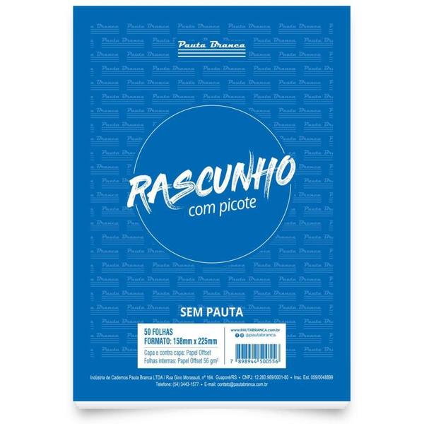 Imagem de Bloco para Rascunho C/PICOTE S/PAUTA 158X225MM 50F