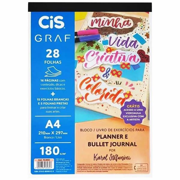 Imagem de Bloco Planner e Bullet Jornal A4 180g/m² Graf - 20 Folhas