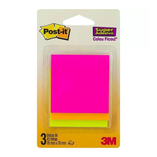 Imagem de Bloco Post-It Cascata 3M 76X76Mm 45Fls