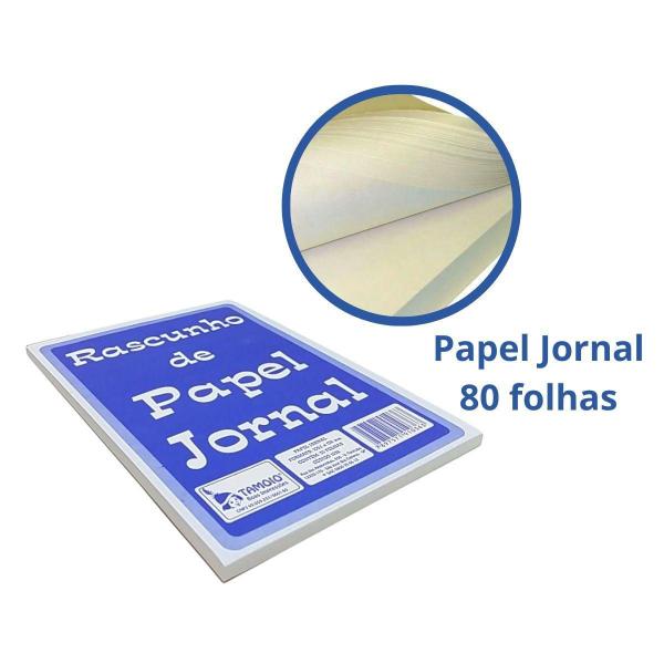 Imagem de Bloco Rascunho Anotações 80 Folhas Kit 10 Un Folha Jornal