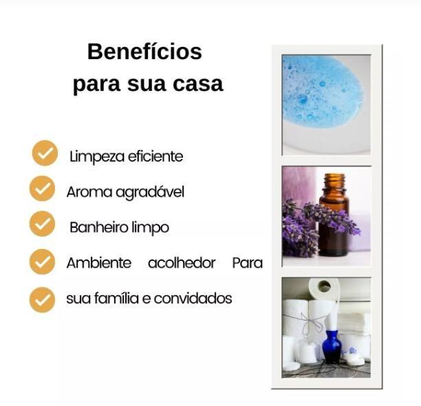 Imagem de Bloco Sanitário C/ 10 Blocos P/ Caixa Acoplada 45g Novo Frescor Floral