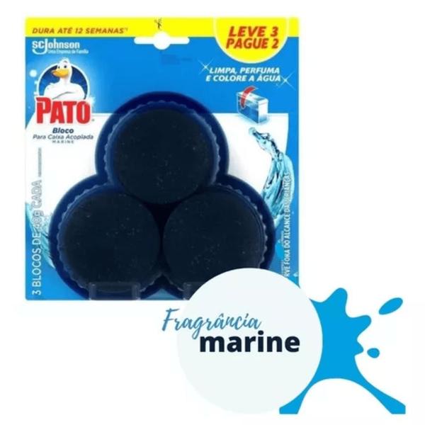 Imagem de Bloco Sanitário Caixa Acoplada Pato Marine 40g