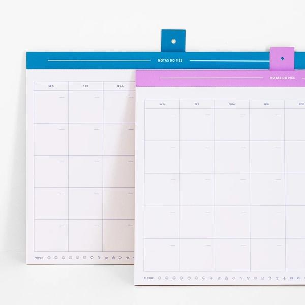 Imagem de Bloco Schizzibooks Planner Mensal Mirtilo 36 x 26 cm