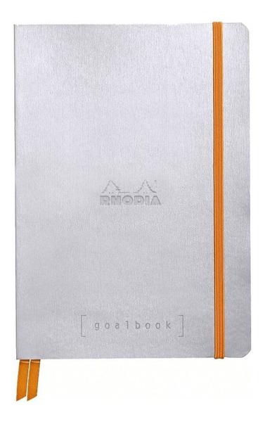 Imagem de Bloco Sketch Bullet Journal Goalbook Couro Silver A5 Rhodia