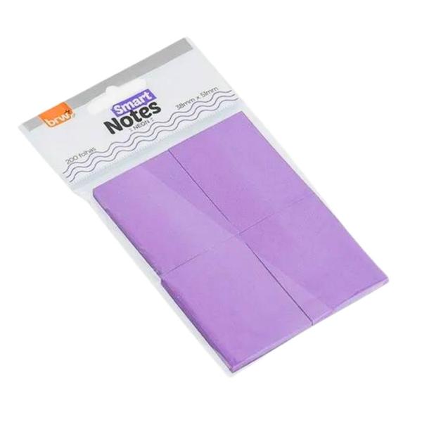 Imagem de Bloco Smart Notes Neon 38x51mm 200fls Roxo - BRW