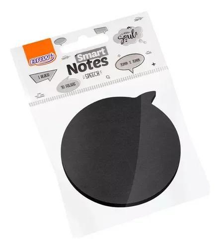 Imagem de Bloco smart notes speech 70x70mm balão - preto - 50fls - 1bloco