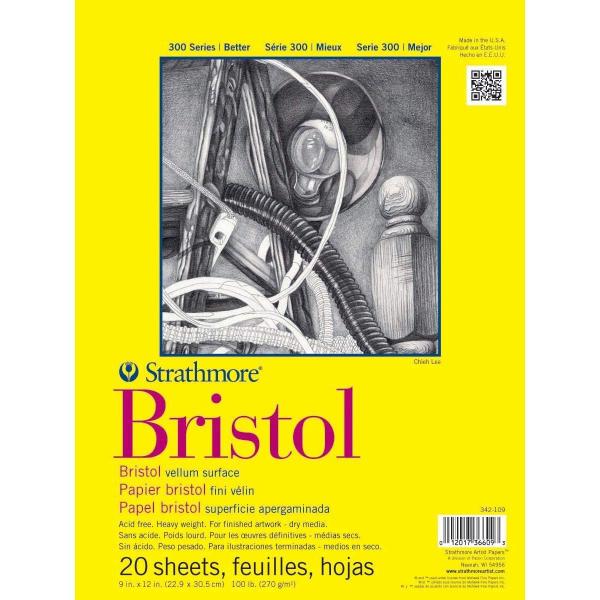 Imagem de Bloco Strathmore Bristol Vellum 270 g/m² 20 fls 22,9 x 30,5