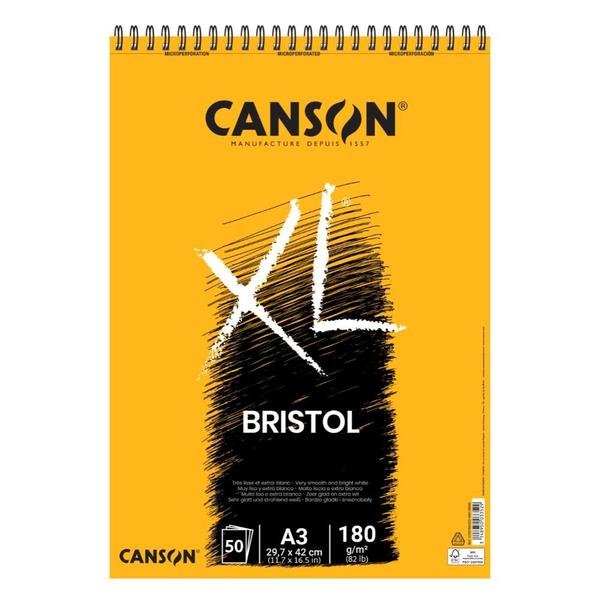 Imagem de Bloco XL Bristol Canson 180g, A3 (297x420mm) 50 Fls