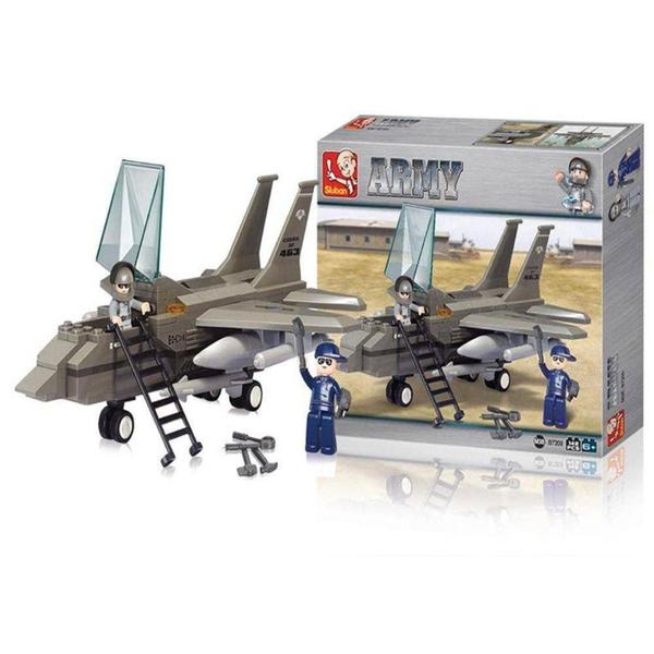 Imagem de Blocos Air Force Fighter Plane 142pcs Multikids BR907