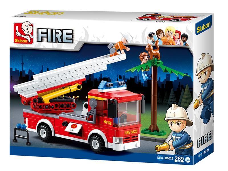 Imagem de Blocos Caminhão De Bombeiro Com Escada 269Pcs Multikids