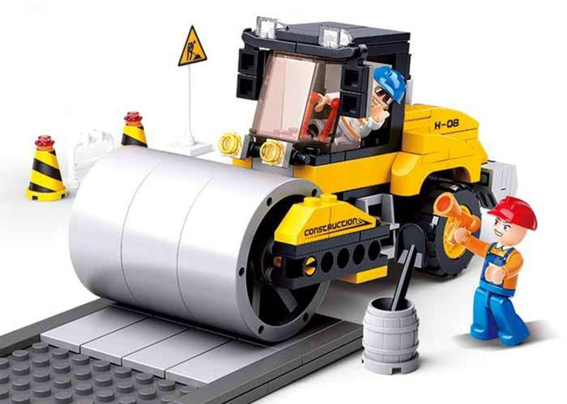 Imagem de Blocos Construção Rolo Compressor 171pcs - Multikids Multilaser - BR828