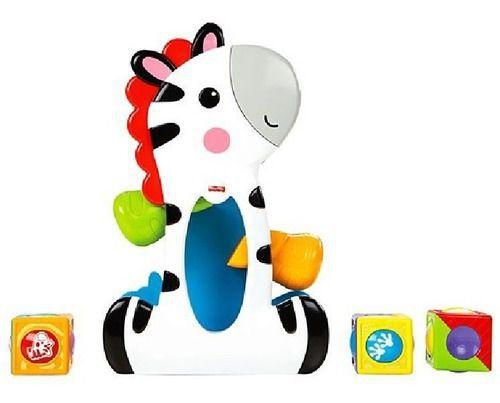 Imagem de Blocos De Brinquedo Zebra Surpresa Encaixar Fisher Price