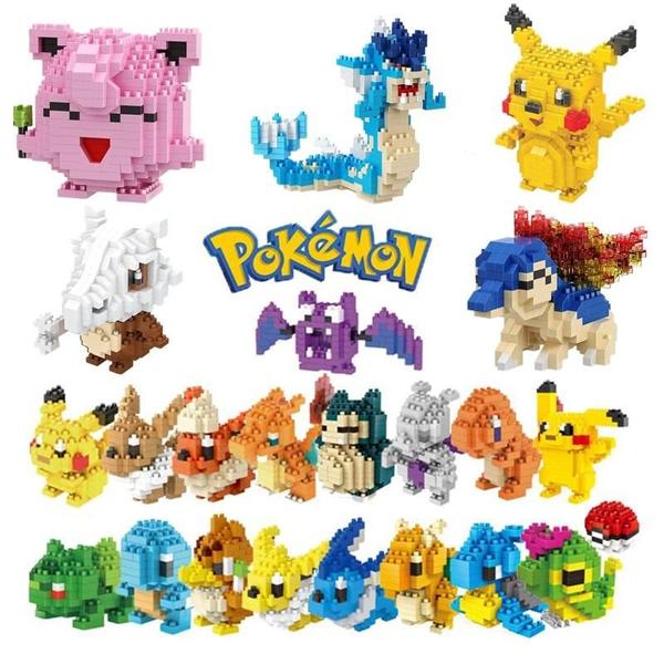 Imagem de Blocos de Construção Anime Pokémon - Pikachu, Charizard, Blastoise, Bulbasaur e Gengar