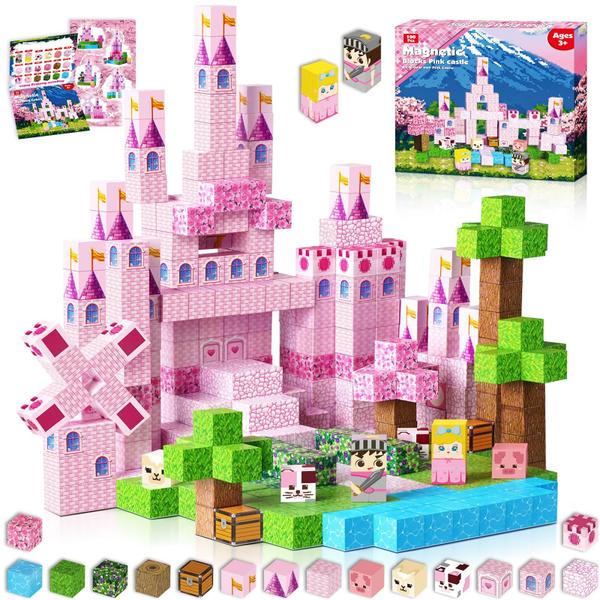 Imagem de Blocos de construção Annexfun 100 unidades Princess Castle Garden Kids