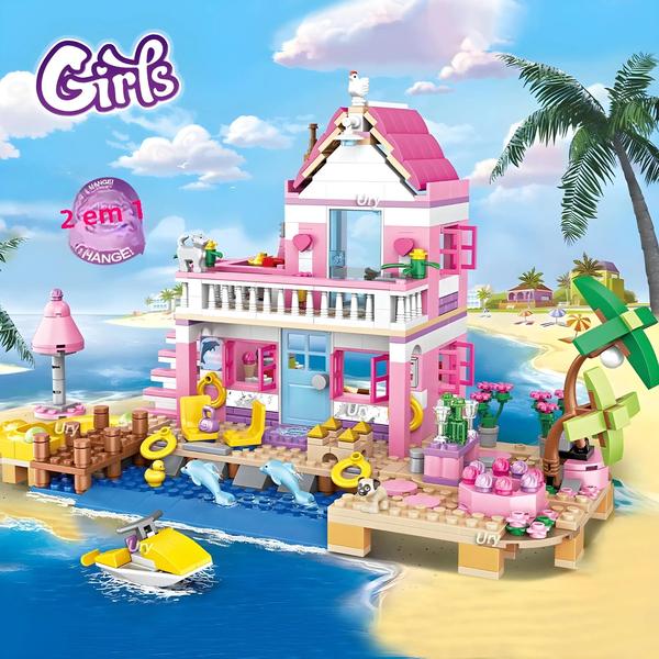 Imagem de Blocos de Construção Cidade Praia - Kit Verão para Meninas