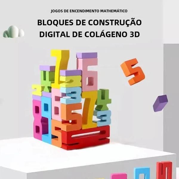 Imagem de Blocos de Construção Coloridos de Partículas Grandes para Crianças (1-3 anos)