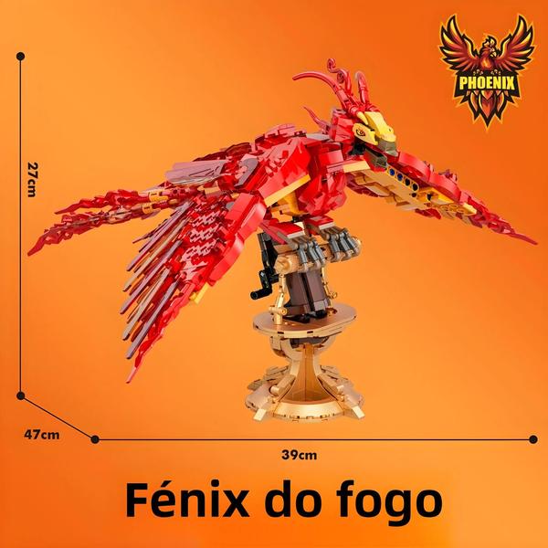 Imagem de Blocos De Construção De Besta Divina, Coruja Mítica, Phoenix, Modelo Infantil, Filme Inspirado