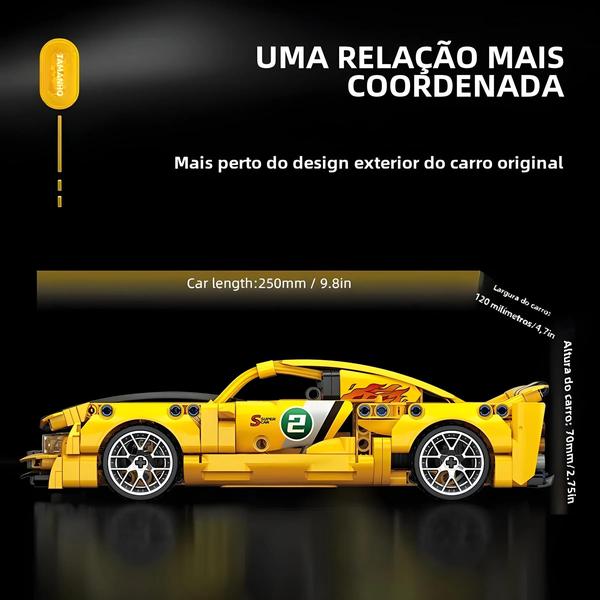 Imagem de Blocos de Construção de Carro de Corrida de Luxo 451 Peças - City Speed Auto Vehicle Super para Meninos