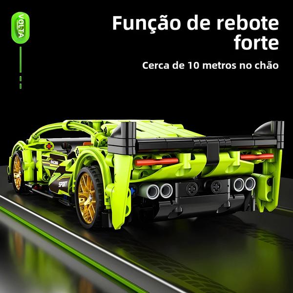 Imagem de Blocos De Construção De Carros Esportivos De Corrida Para Meninos 452 Peças Modelo De Alta