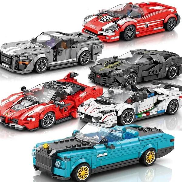 Blocos de Construção de Carros Esportivos - Técnica de Campeão de Velocidade - Modelo MOC Imagem de Blocos de Construção de Carros Esportivos - Técnica de Campeão de Velocidade - Modelo MOC