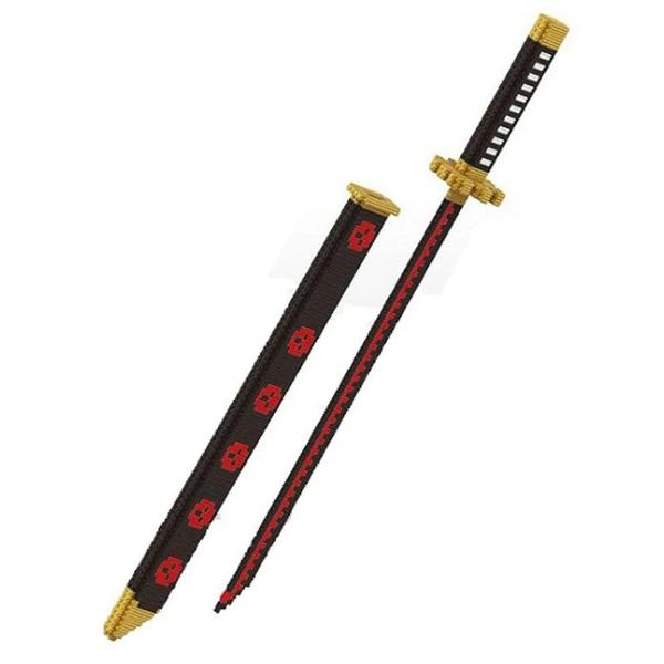 Imagem de Blocos de Construção de Espada Samurai Ninja Katana - Anime Japonês